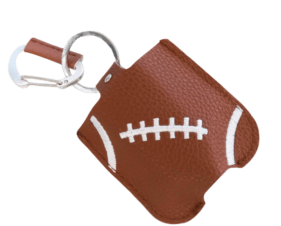 Hand SanitizerAir Pod Case Key Chain - Football 1